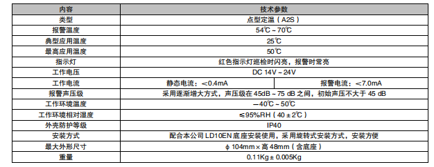 利达JTW-ZDM-LD3301EN/C 点型家用感温火灾探测器（A2S）（编码型）接线安装技术